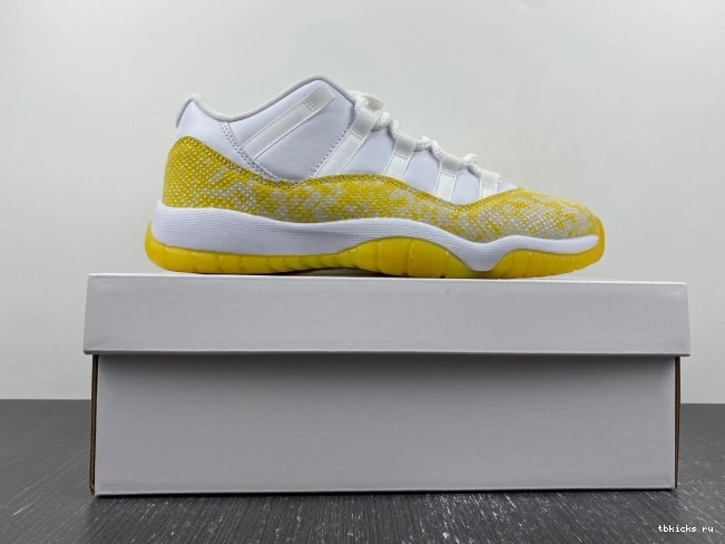 Cheap TB Jordan Air Yellow 11 WMNS Snakeskin AH7860-107 Low 0629